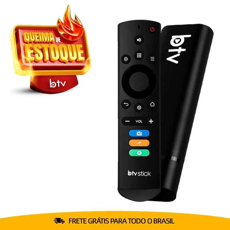 BTV Stick 4K 5G + Wifi 2024: Mais Compacto e Avançado - Android 9.0 (Promoção Limitada)